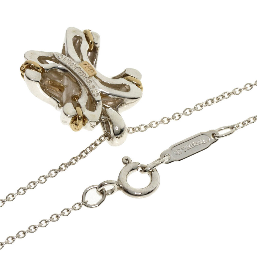 Tiffany Signature Necklace Silver Yellow Gold Co